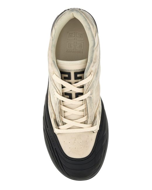 Givenchy White Stone Nubuck Low Skate Trainer for men