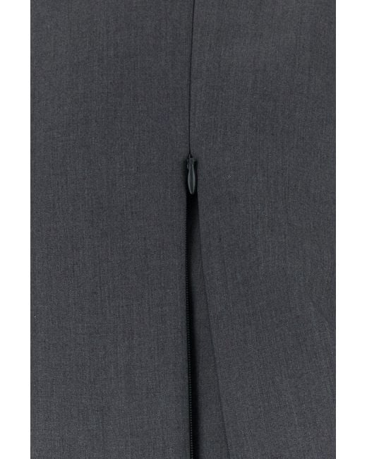 LE SULLY STUDIO Black Dark Grey Stretch Polyester Blend Blazer