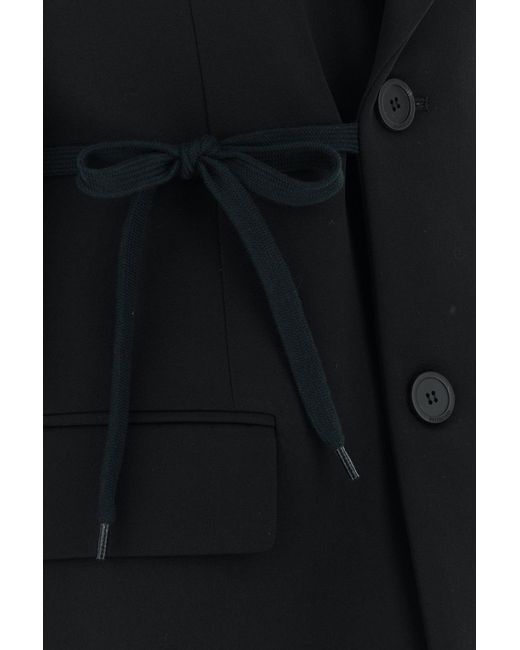 Balenciaga Black Wool Oversize Blazer