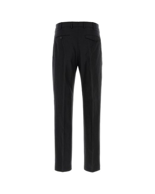PT Torino Black Wool Blend Michael Pant for men