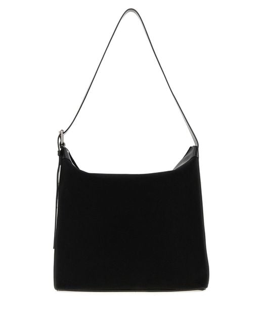 A.P.C. Black Canvas Maxi Biker Shopping Bag for men