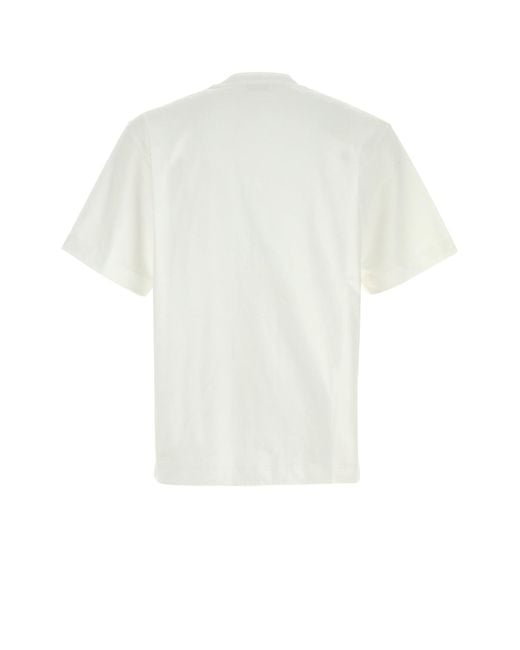 Ferragamo White Logo T-Shirts for men