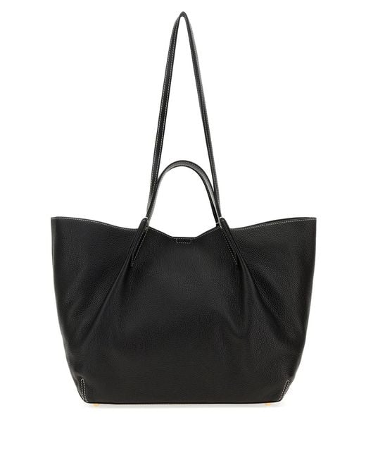 Lanvin Black Leather Shopping Bag