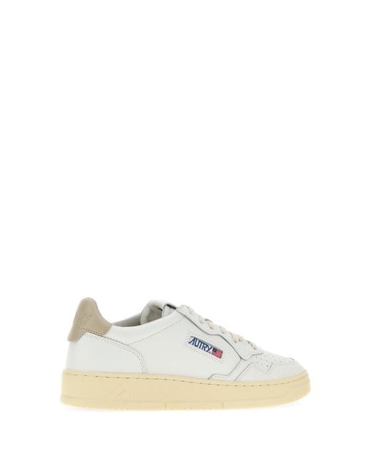 Autry White Lace Up Sneakers for men