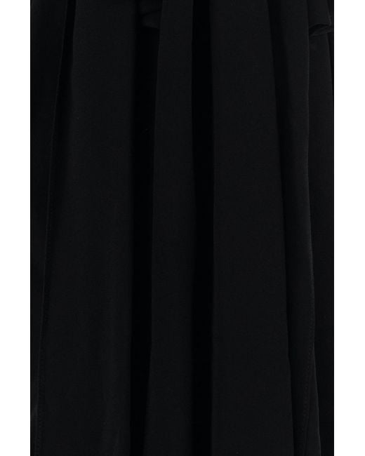 Alaïa Black Georgette Long Dress