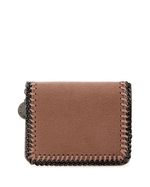 Stella McCartney Brown Antiqued Shaggy Deer Falabella Wallet