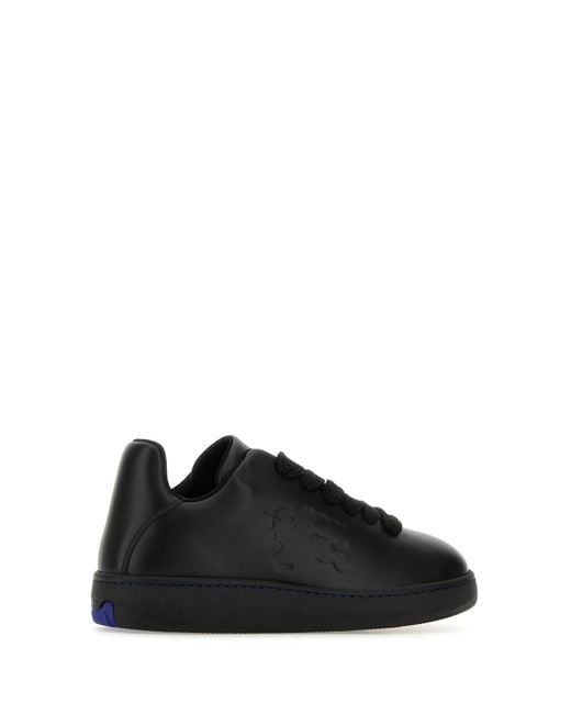 Burberry Black Box Leather Sneakers for men