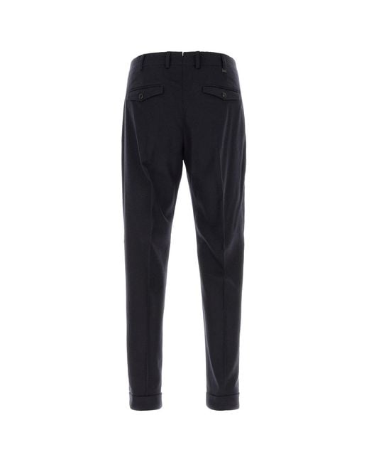 PT Torino Midnight Blue Stretch Wool Blend Pant for men