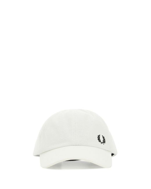 Fred Perry Cotton White Piquet Baseball 