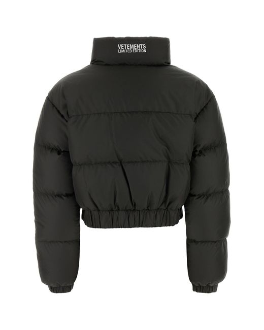 Vetements Black Slate Polyester Down Jacket
