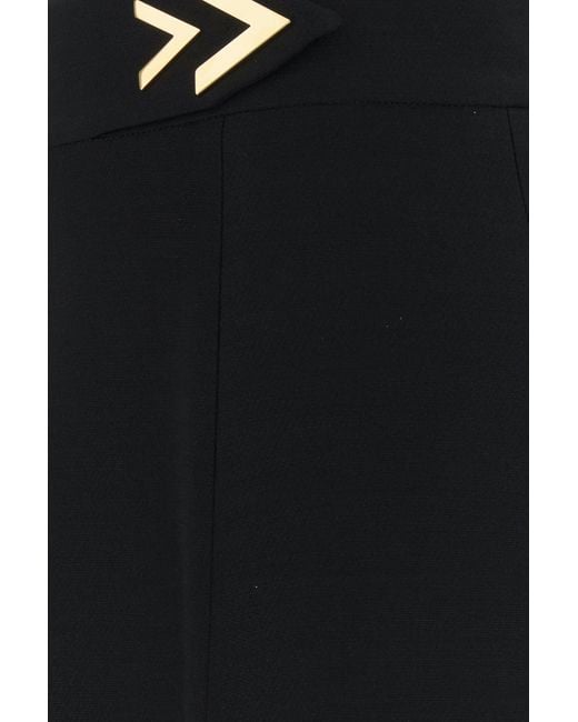 Valentino Garavani Black Crepe Couture Skirt