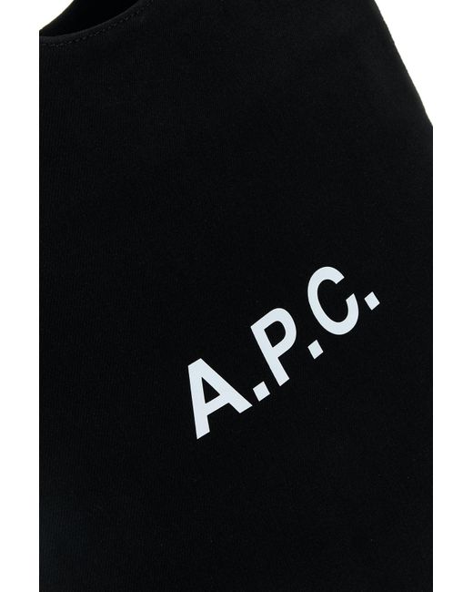 Borsa shopping Ninon piccola in tela nera di A.P.C. in Black da Uomo