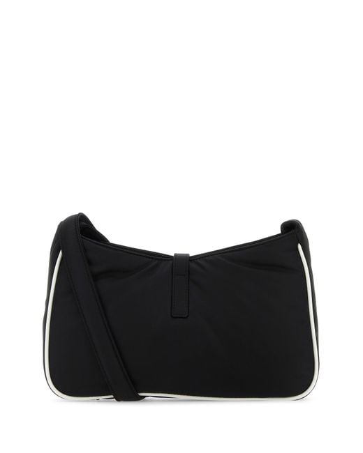 Borsa a spalla LE 5 À 7 in Econyl® nero di Saint Laurent in Black da Uomo