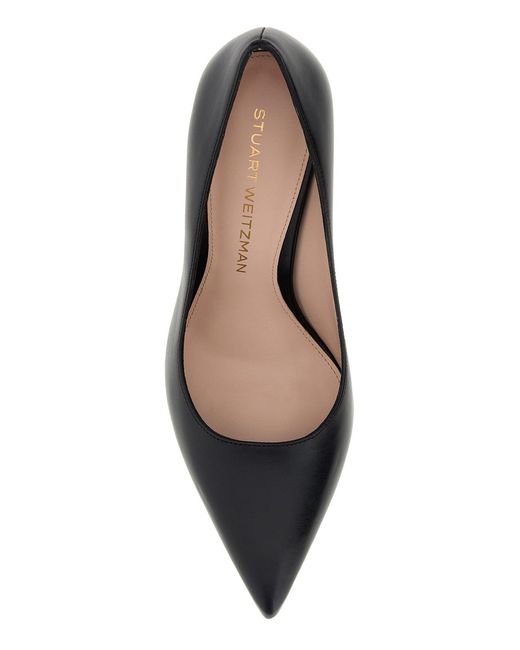 Stuart Weitzman Black Leather Stuart Pumps