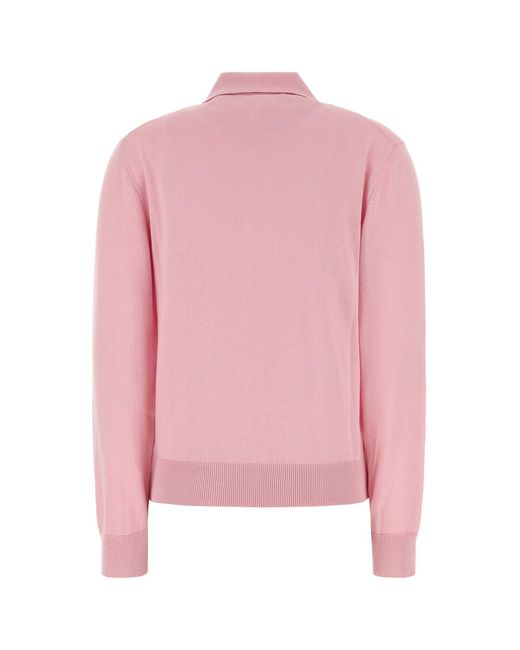 BLAZE Pink Silk Blend Polo Shirt