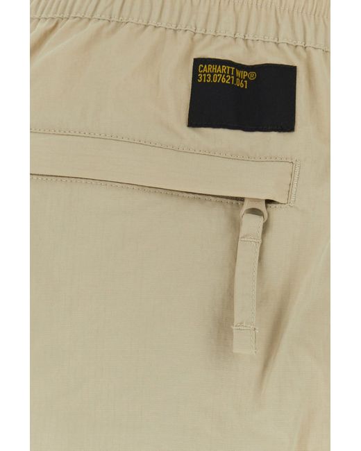 Carhartt Natural Sand Nylon Evers Cargo Shorts for men