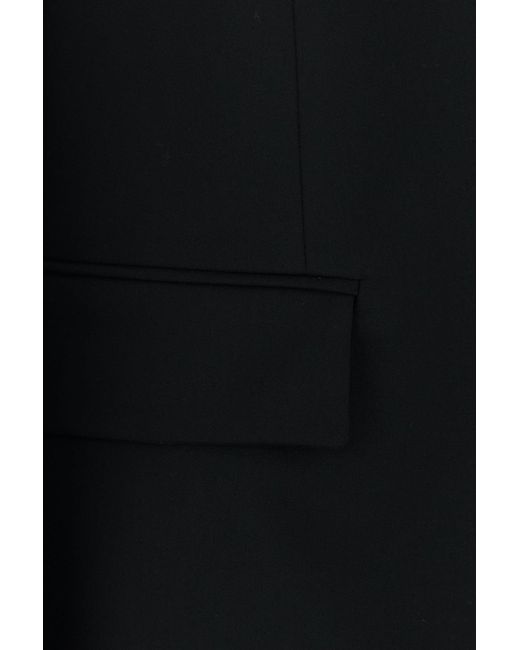 LE SULLY STUDIO Black Stretch Wool Blend Blazer