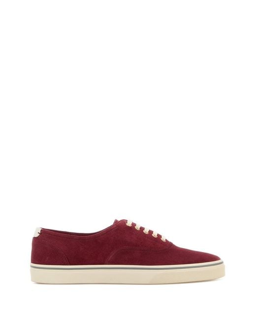 Brunello Cucinelli Red Logo Sneakers for men