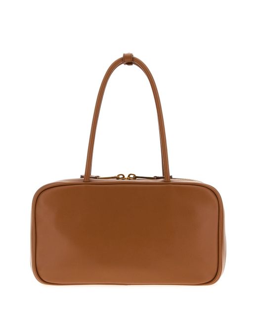 Borsa a spalla in pelle caramello di Miu Miu in Brown