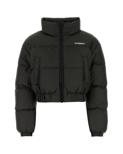 Vetements Black Slate Polyester Down Jacket
