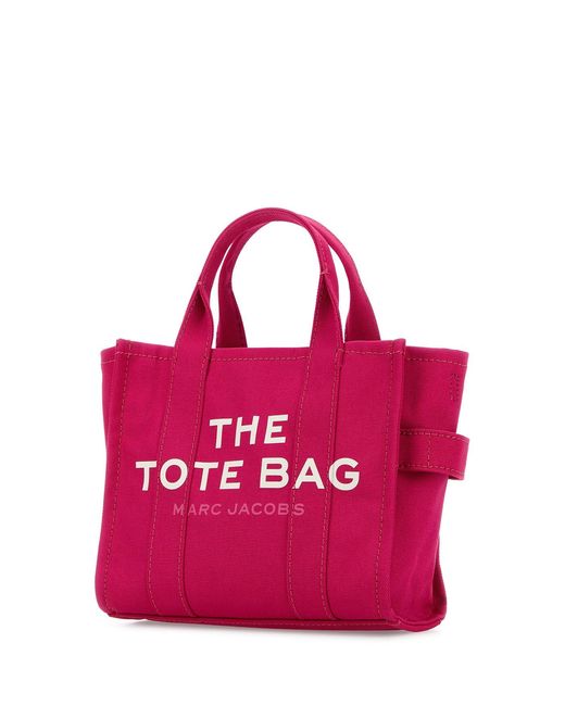 Marc Jacobs Pink Fuchsia Canvas Mini The Tote Bag Handbag