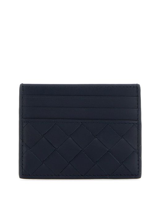 Portacarte Intrecciato in pelle bicolor di Bottega Veneta in Blue da Uomo