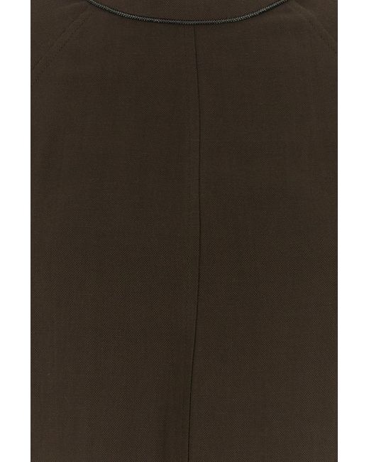 Brunello Cucinelli Brown Viscose Blend Dress
