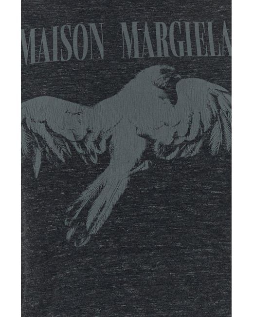 Maison Margiela Black Charcoal Cotton T-shirt