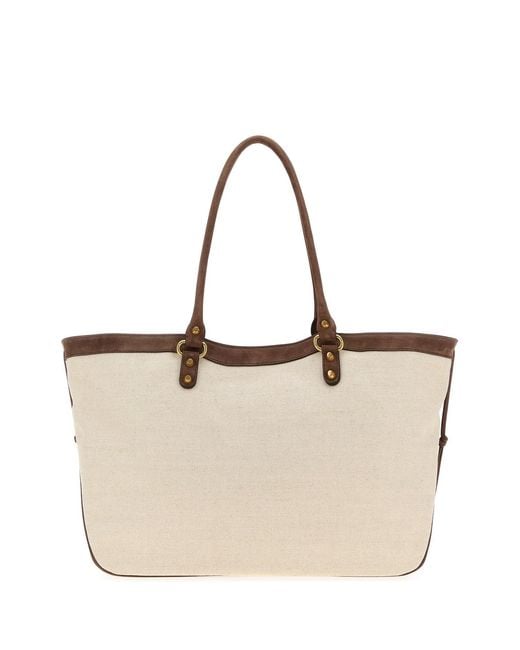 Balenciaga Natural Sand Canvas Le City Shopping Bag