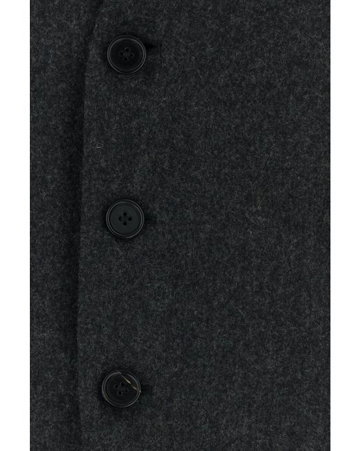 Jil Sander Black Charcoal Wool Blazer