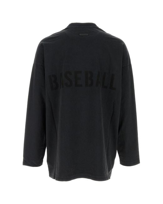 Fear Of God Black Slate Cotton Oversize T-shirt for men