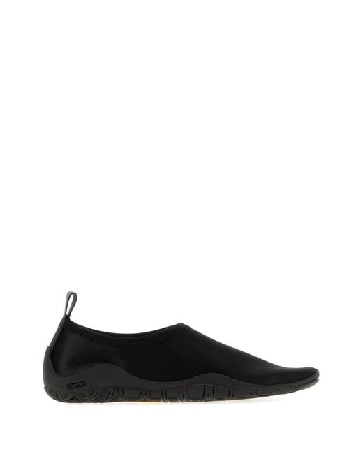 Jil Sander Black Fabric Elbe Slip Ons