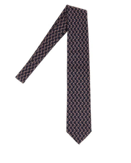 Brioni Multicolor Embroidered Silk Tie for men