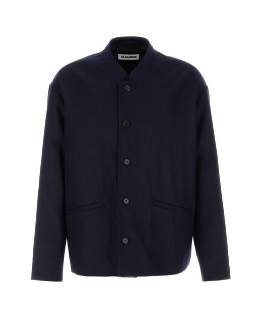 Jil Sander Midnight Blue Wool Jacket for men