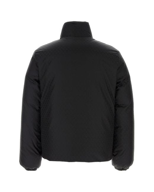 McQueen Black Nylon Down Jacket for men