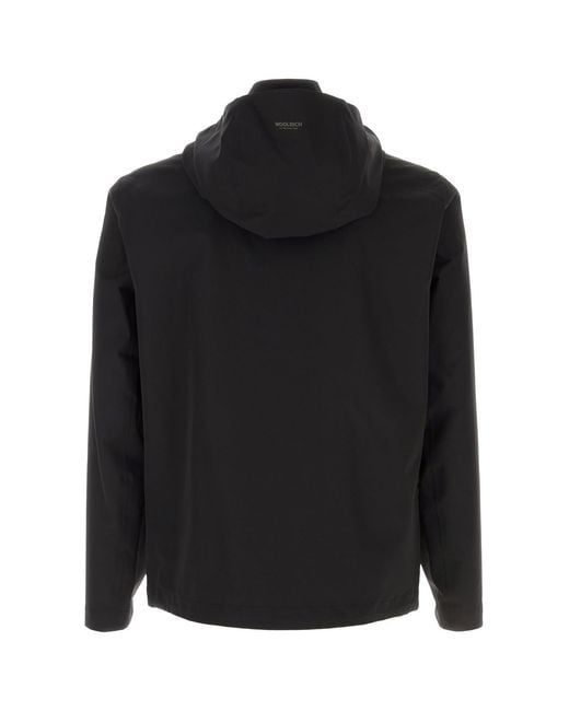 Woolrich Black Polyester Jacket for men