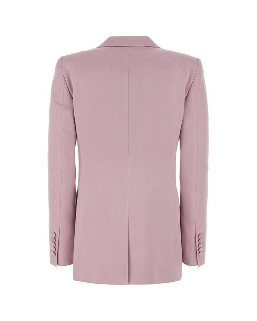 Tom Ford Pink Powder Cotton Blend Blazer