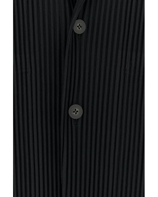 Giacca in poliestere nero di Homme Plissé Issey Miyake in Black da Uomo