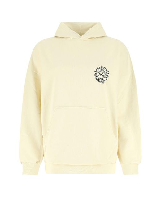 Balenciaga Beige Cotton Sweatshirt 