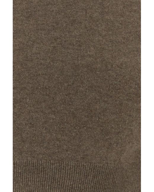Jil Sander Brown Mud Wool Blend Sweater