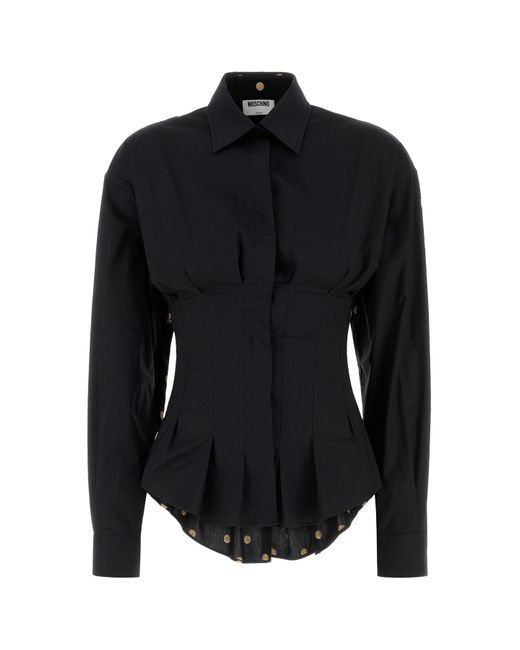 Moschino Black Poplin Shirt