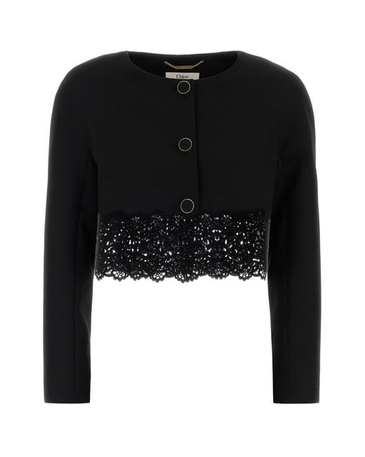 Chloé Black Wool Blazer