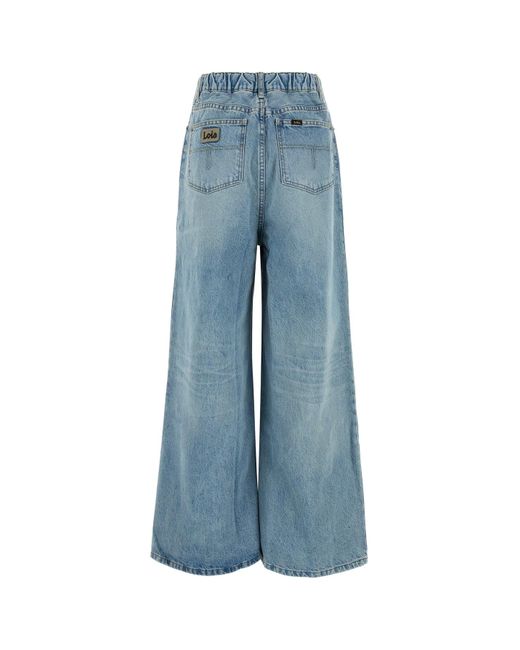 Lois Blue Denim Paloma Wide-leg Jeans
