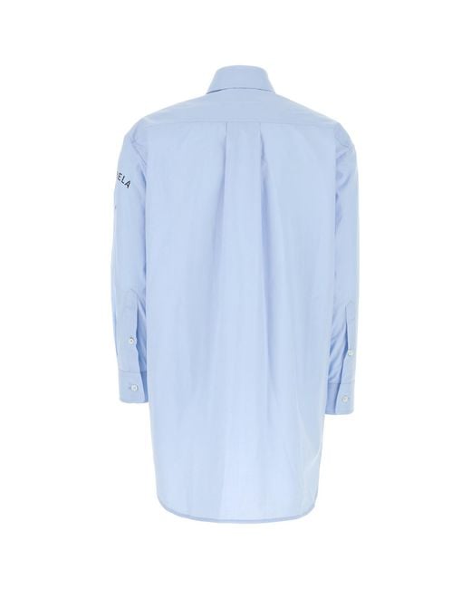 MM6 by Maison Margiela Light Blue Poplin Shirt