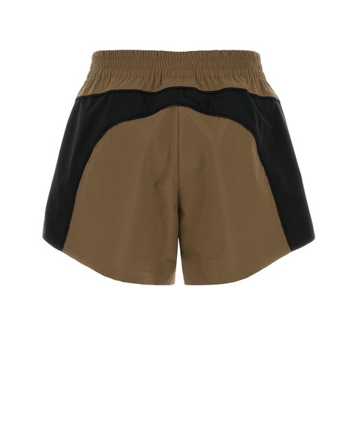 Balenciaga Green Biscuit Tech Fabric Shorts