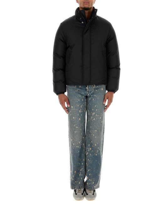 McQueen Black Nylon Down Jacket for men
