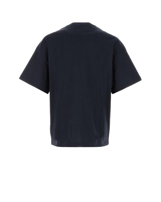 Jil Sander Midnight Blue Cotton T-shirt for men