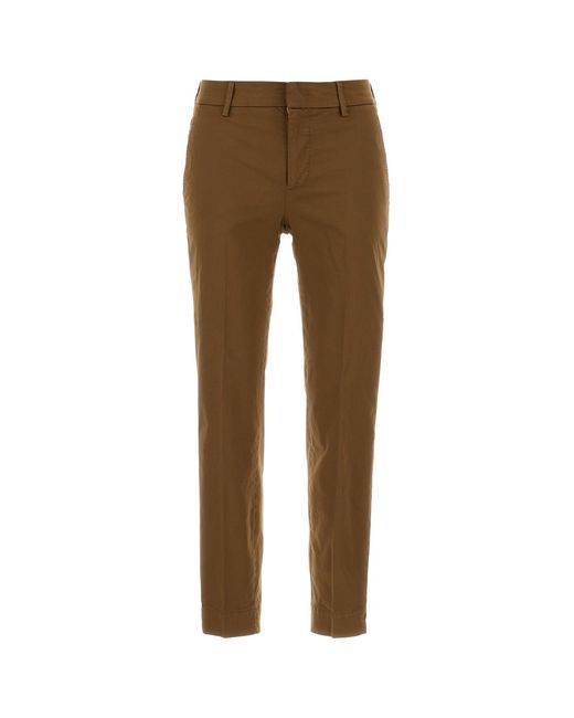 PT Torino Natural Brown Stretch Cotton New York Pant