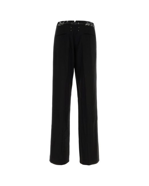 Maison Margiela Black Wool Pant for men