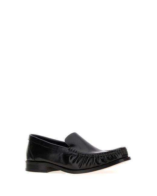 A.P.C. Black Leather Romeo Loafers for men